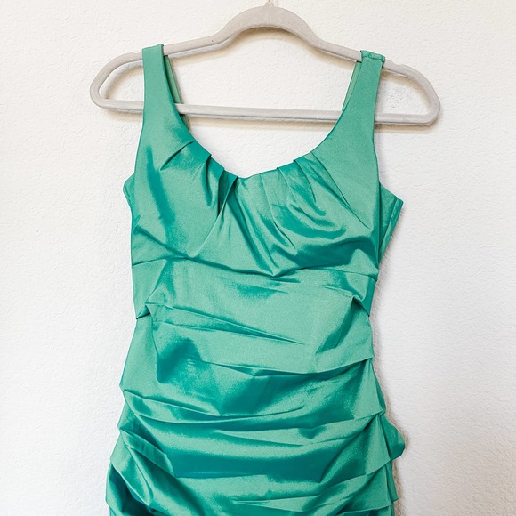 Sangria Sleeveless Midi Dress Green Size 6 - Picture 7 of 13
